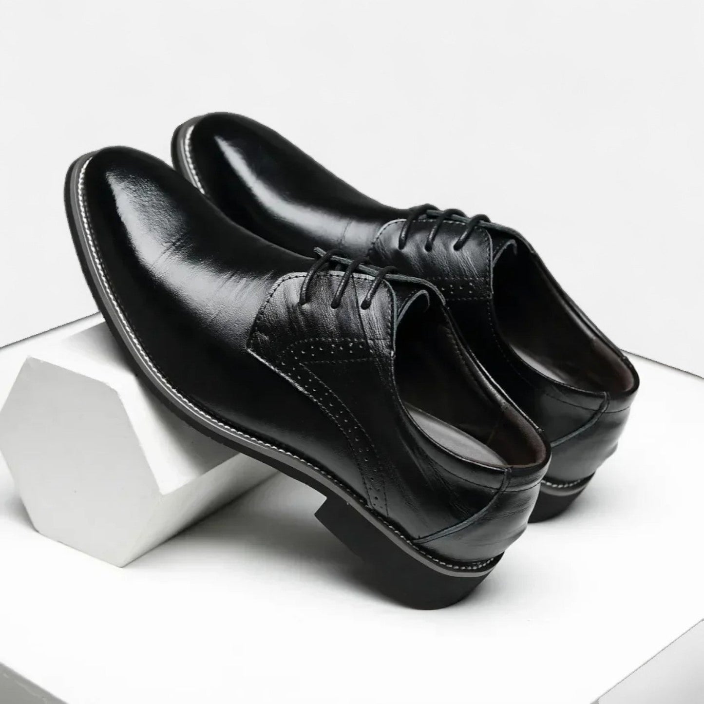AlignFeet | Men’s Wingtip Dress Shoes – Classic Lace-Up, Business Comfort