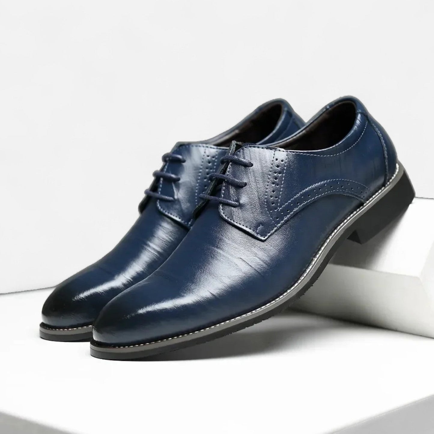 AlignFeet | Men’s Wingtip Dress Shoes – Classic Lace-Up, Business Comfort