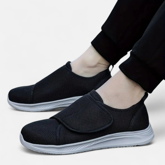 AlignFeet | Men’s Comfort Slip-On Walking Shoes – Adjustable Fit, EVA Sole Support