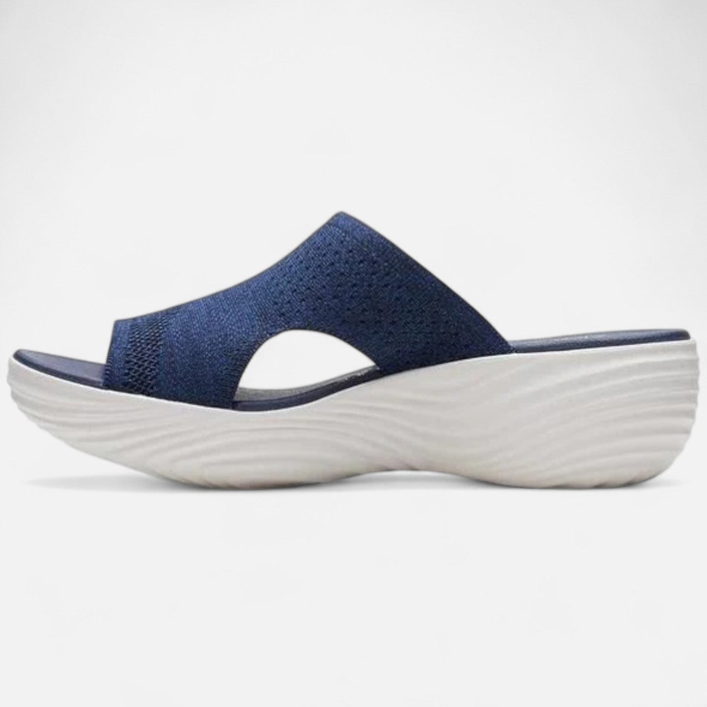AlignFeet | Women’s Knitted Slide Sandals – Flexible Fit, Active Comfort
