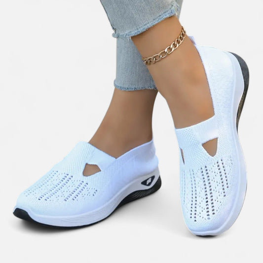 AlignFeet | Women’s Knit Slip-On Trainers – Breathable Comfort, Everyday Support