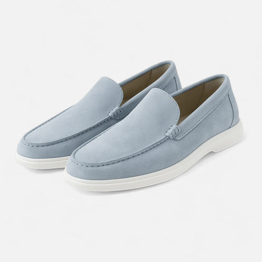 AlignFeet | Men’s Low Suede Loafers – Classic Slip-On, Refined Low Profile