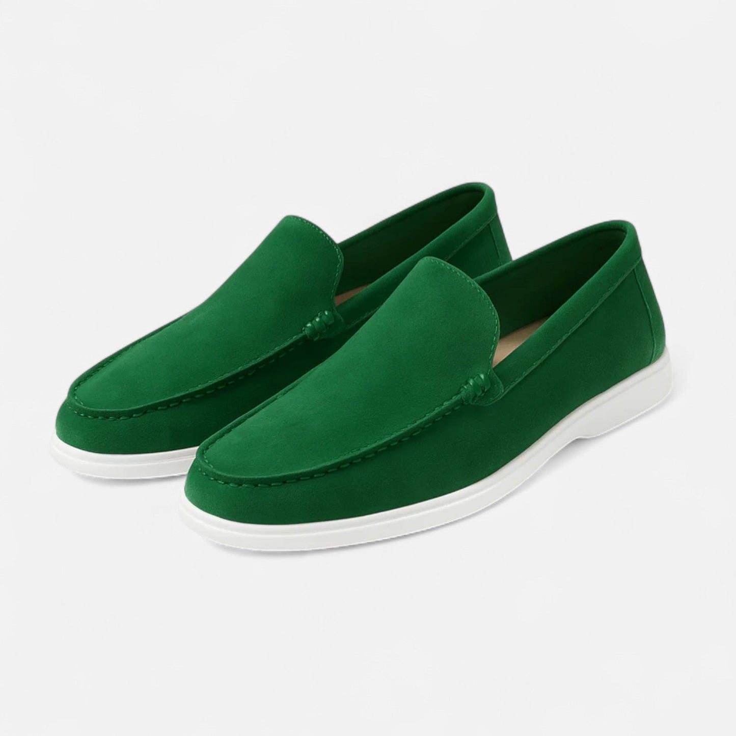 AlignFeet | Men’s Low Suede Loafers – Classic Slip-On, Refined Low Profile