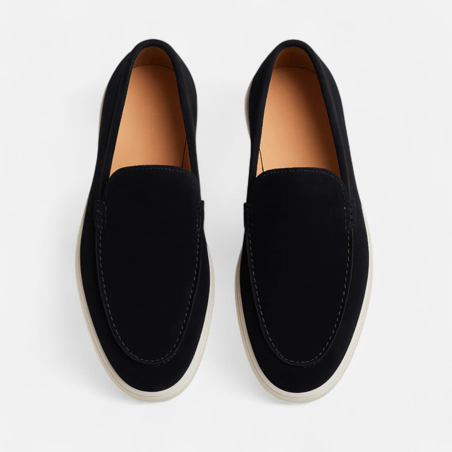 AlignFeet | Men’s Low Suede Loafers – Classic Slip-On, Refined Low Profile