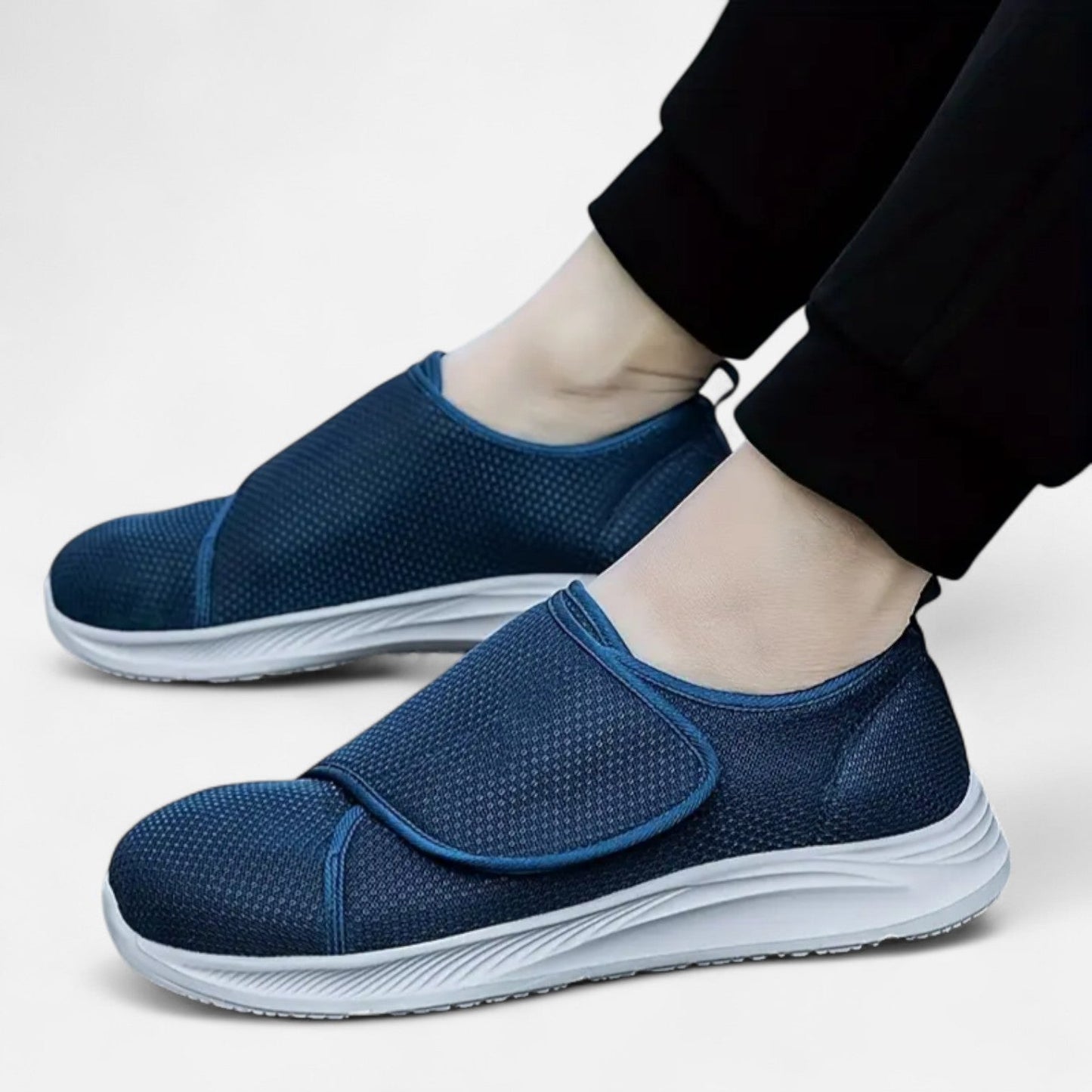 AlignFeet | Men’s Comfort Slip-On Walking Shoes – Adjustable Fit, EVA Sole Support