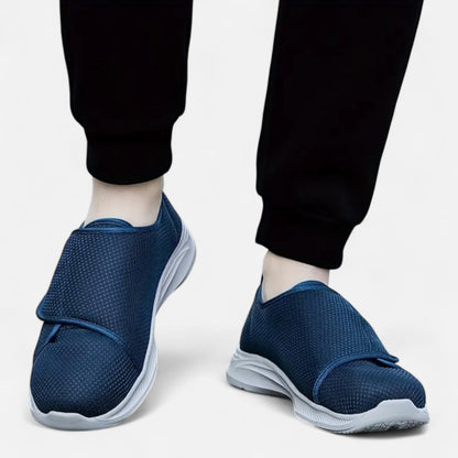 AlignFeet | Men’s Comfort Slip-On Walking Shoes – Adjustable Fit, EVA Sole Support