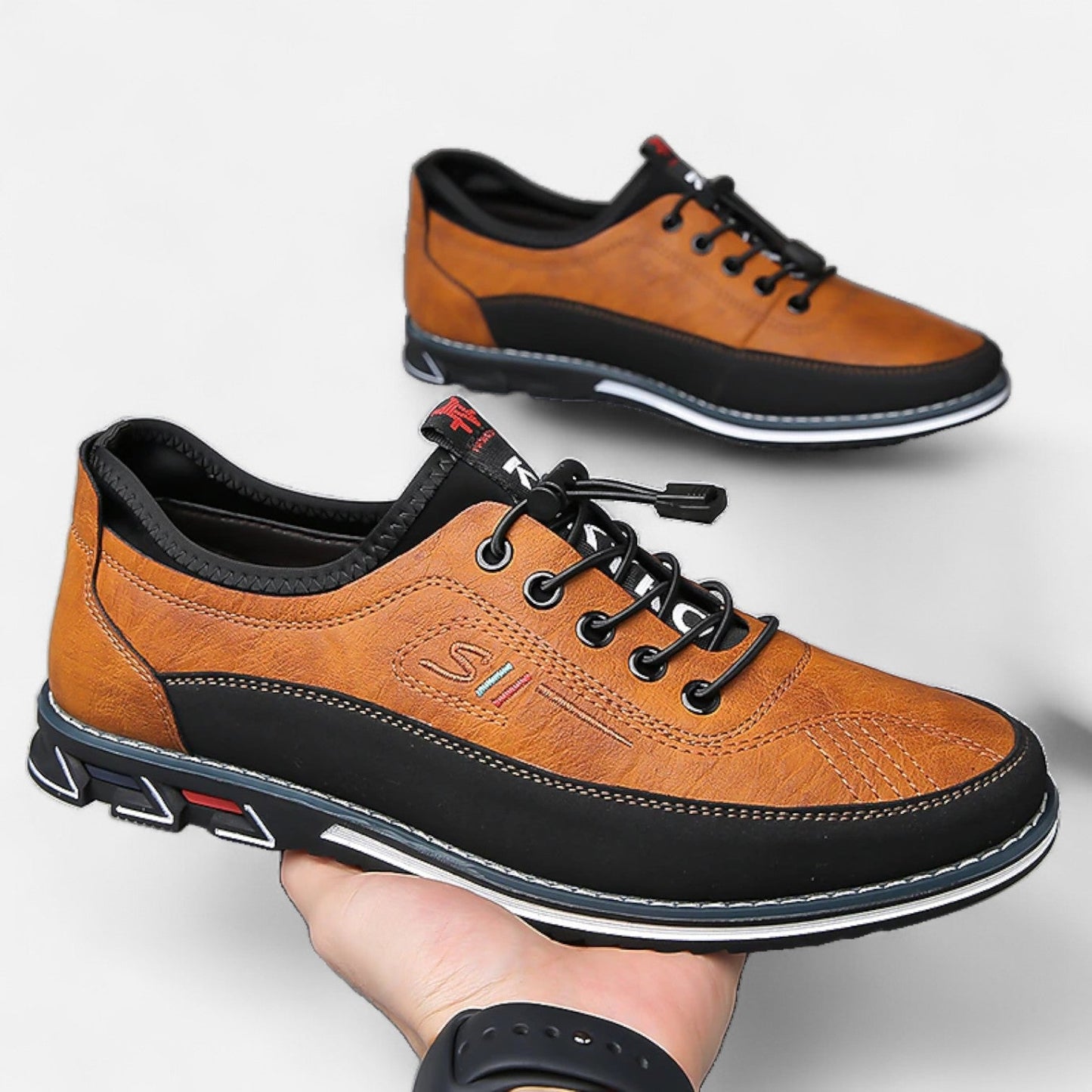 AlignFeet | Men’s Casual Lace-Up Trainers – Everyday Grip, Outdoor Comfort